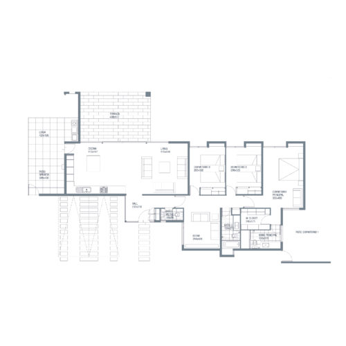 Planta Casa Neo Chilena 137 / Alkura - Socovesa