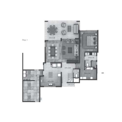 Primer piso Casa 140 / Alto Los Bravos - Socovesa
