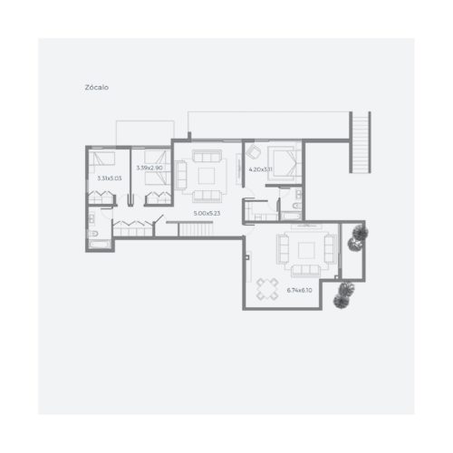 Segundo piso Casa 316 / Casa Híbrida - Socovesa