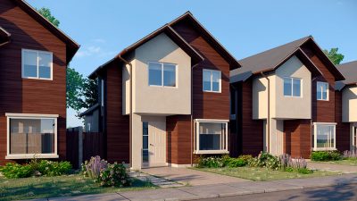 Fachada casa 68 m2 - Valle los Notros