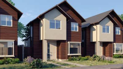 Fachada casa 68 m2 - Valle los Notros