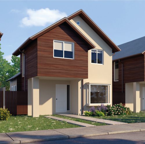 Fachada casa 80 m2 - Valle los Notros
