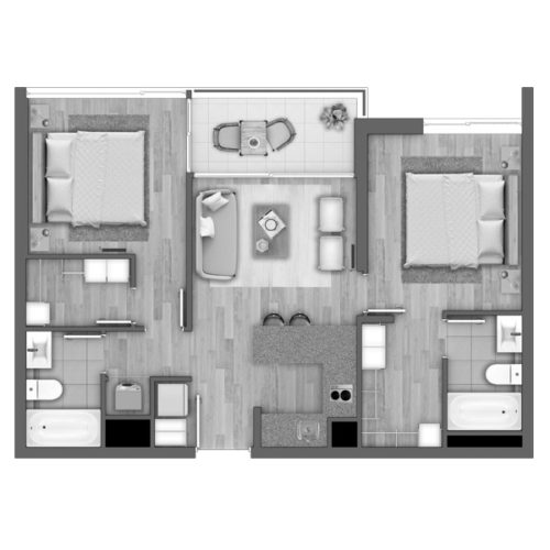 Depto C / Edificio Novo Urbano - Socovesa