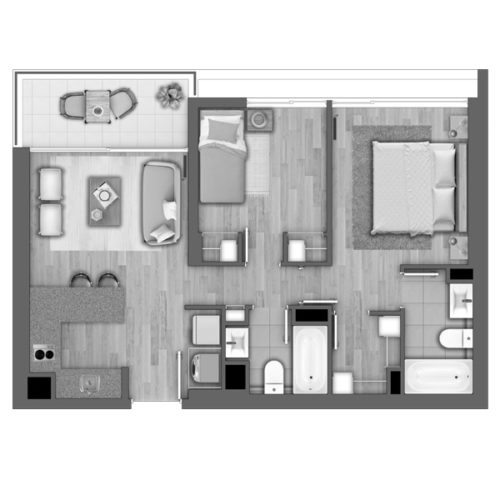 Depto G / Edificio Novo Urbano - Socovesa