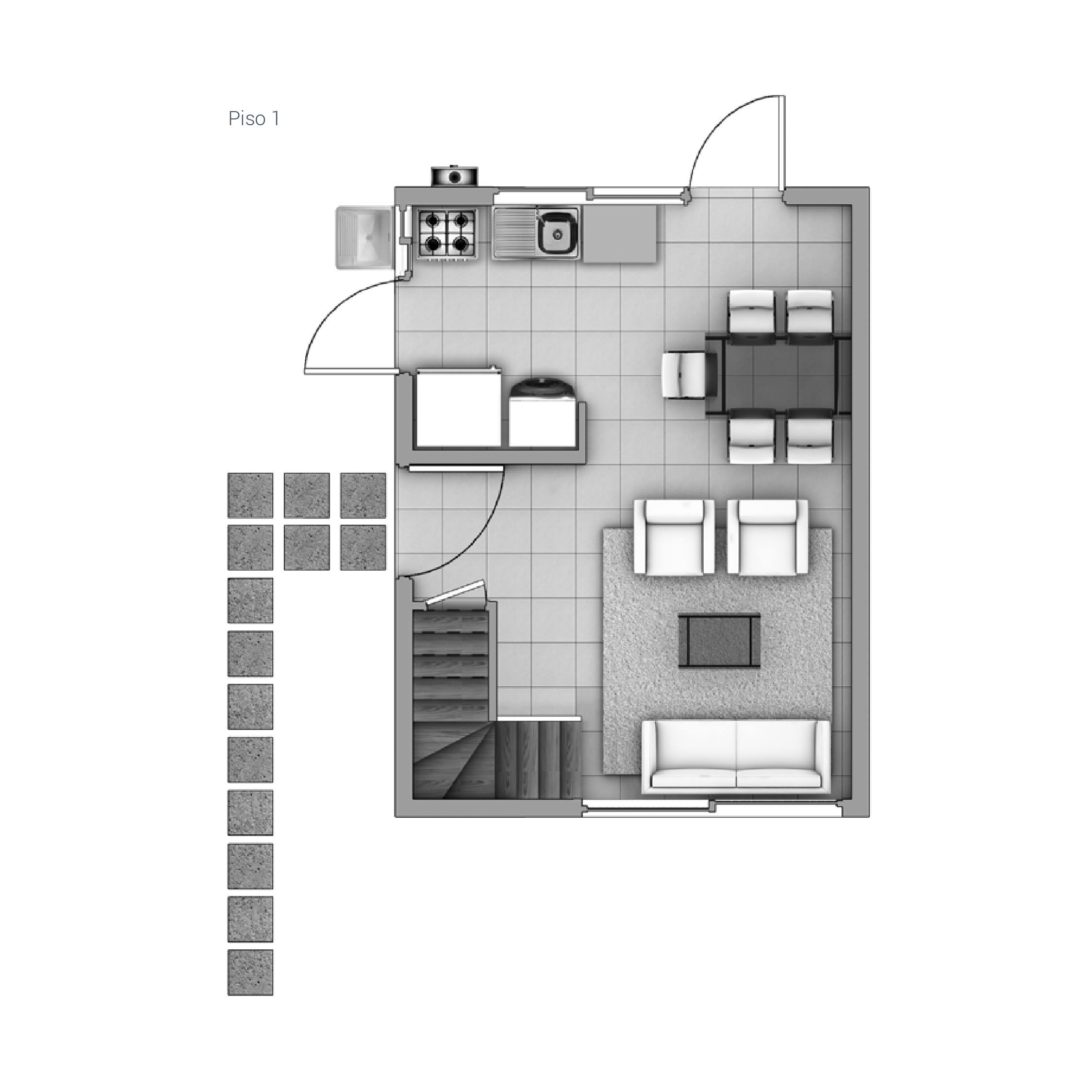 Primer piso Casa 47 / Las Pataguas - Socovesa