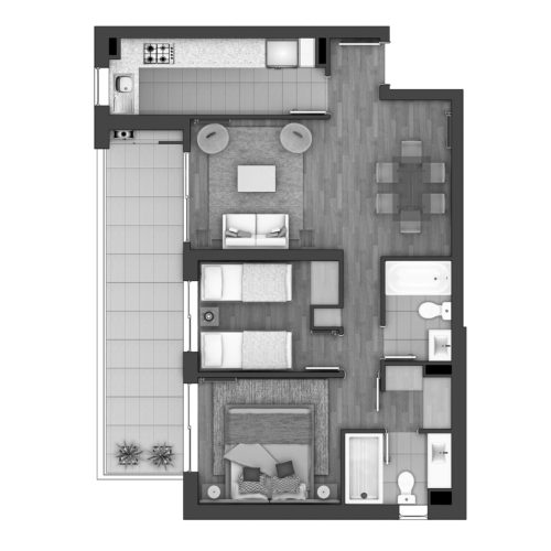 Departamento B / Parque Olimpia - Socovesa