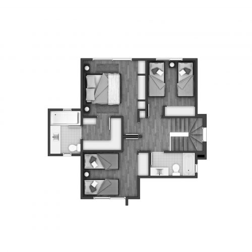 Segundo piso Casa 115T / Hacienda Los Batros - Socovesa